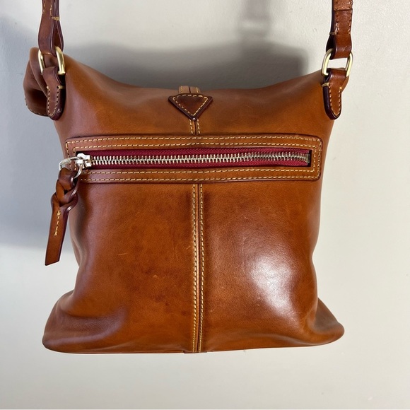 Dooney & Bourke Florentine Medium Toggle Crossbody In Natural Italian Leather - Picture 6 of 16